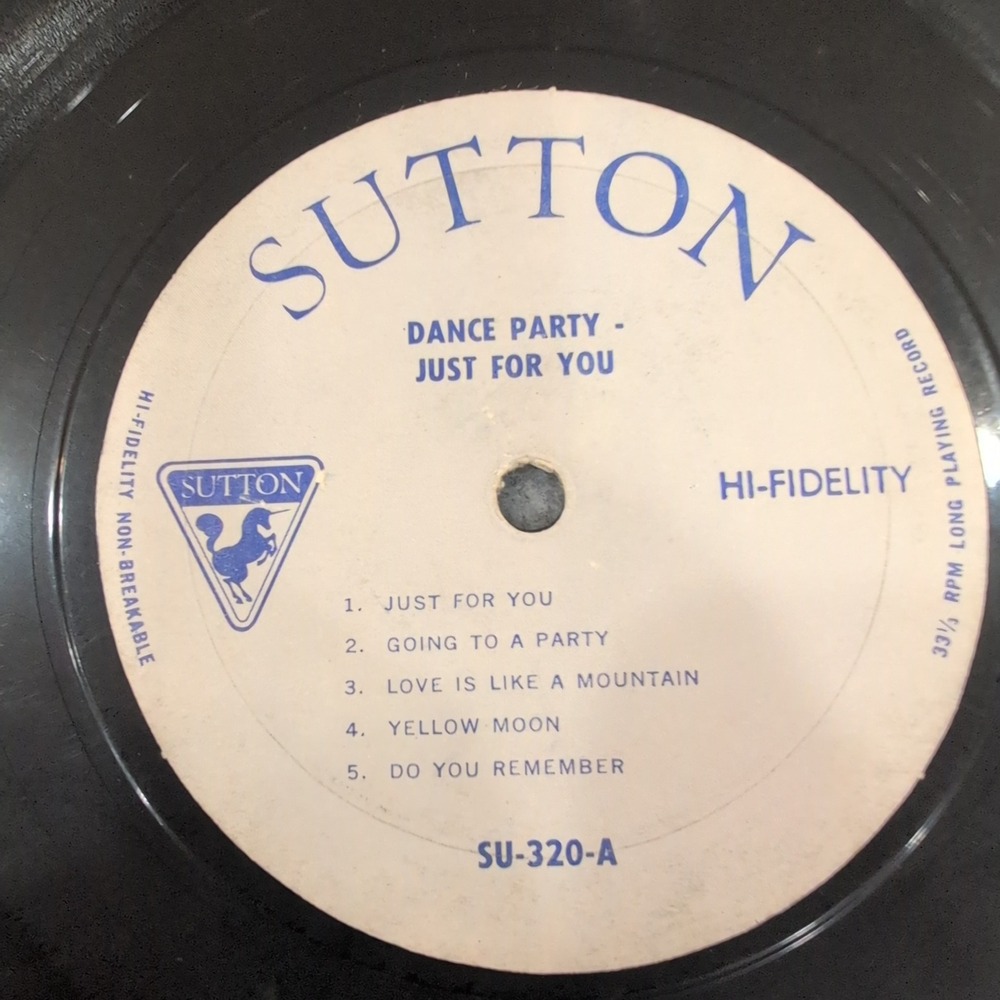 Sutton Dance‎ Party Just For You Vinyl LP Record SU-320 Hi-Fidelity 33 RPM - Picture 3 of 7